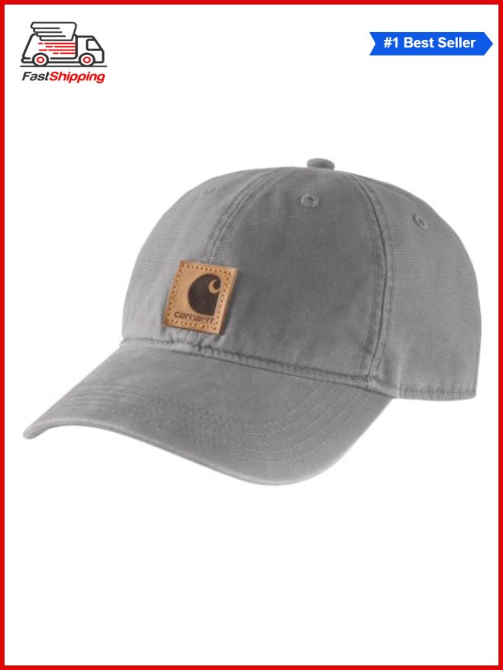 ✨ Carhartt Men's Canvas Baseball Cap Low Profile Pre-Curved Visor